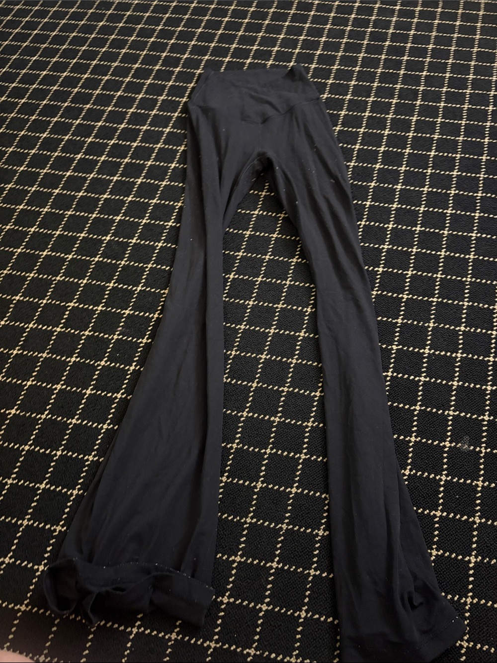 Women’s Black Boot Cut Flare Pants with High Waist